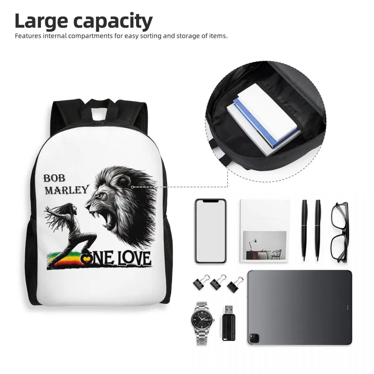 Jamaica Reggae Rock Bob Marley Backpack Student Boys Girls BookBag School Bag Computer Shoulder Bags
Jamaica Reggae Rock Bob Marley Backpack Student Boys Girls BookBag School Bag Computer Shoulder Bags