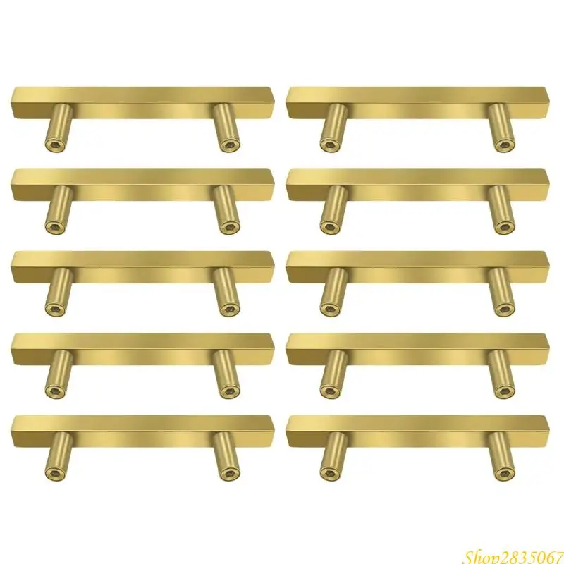 10pcs Gold Cabinet Pull Stylish Brushed Brass Handles Rustproof Cabinet Knob Upgrades for Kitchen & Bathroom Drawers 831F
10pcs Gold Cabinet Pull Stylish Brushed Brass Handles Rustproof Cabinet Knob Upgrades for Kitchen & Bathroom Drawers 831F