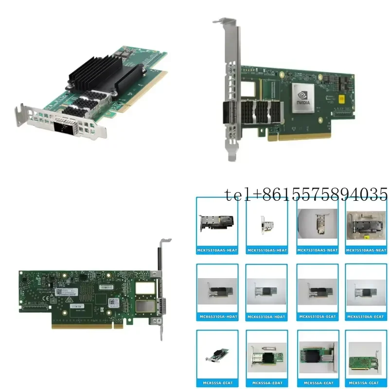 Hot New Mellanox MCX653105A-ECAT PCIe ConnectX-6 VPI Adapter Card Single-Port 100GbE QS FP56 Internal Server Network
Hot New Mellanox MCX653105A-ECAT PCIe ConnectX-6 VPI Adapter Card Single-Port 100GbE QS FP56 Internal Server Network