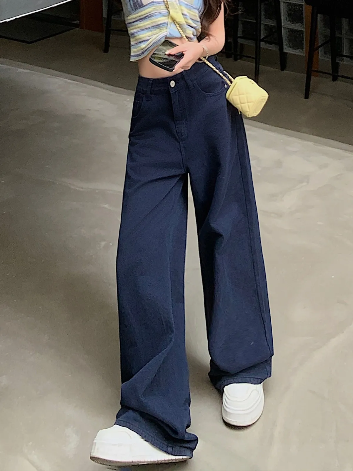 ZHISILAO Vintage Straight Jeans Women Fashion Casual Dark Blue Full Length Denim Pants Streetwear Jeans 2024
ZHISILAO Vintage Straight Jeans Women Fashion Casual Dark Blue Full Length Denim Pants Streetwear Jeans 2024