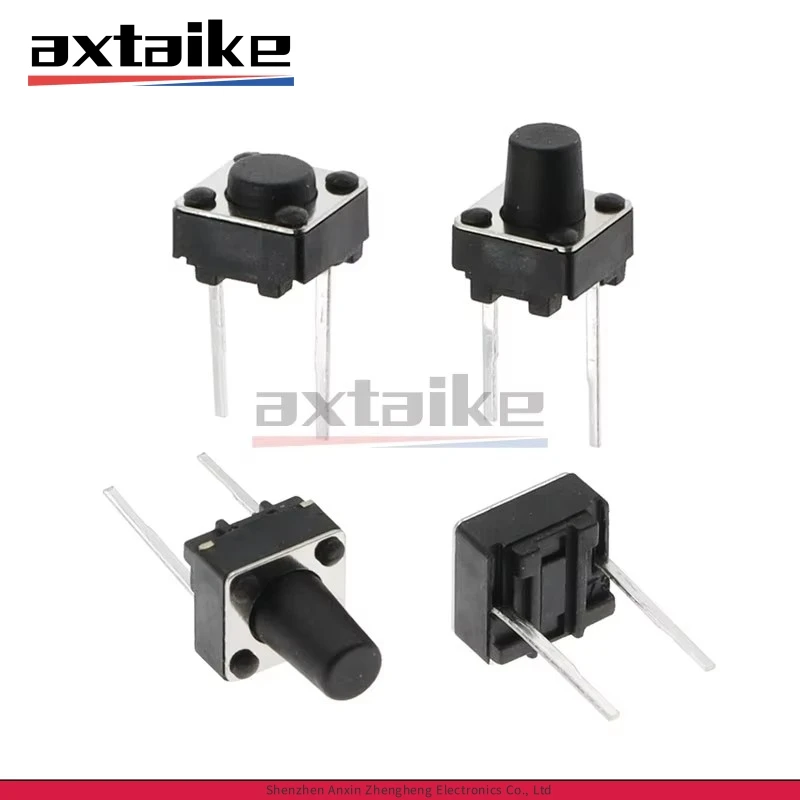 50PCS Middle 2Pin 6×6MM Tactile Switch 6*6*4.3/5/6/7/8/9/10mm Momentary Tactile Tact Push Button Mini Micro Switch DIP
50PCS Middle 2Pin 6×6MM Tactile Switch 6*6*4.3/5/6/7/8/9/10mm Momentary Tactile Tact Push Button Mini Micro Switch DIP