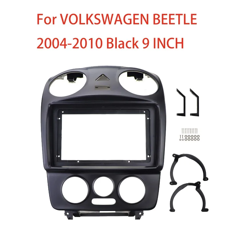 Рамка автомобильного радиоприемника для VOLKSWAGEN BEETLE 2004-2010, черная 9-дюймовая стерео панель, адаптер питания, комплект крепления Canbus, автомобильные аксессуары
Рамка автомобильного радиоприемника для VOLKSWAGEN BEETLE 2004-2010, черная 9-дюймовая стерео панель, адаптер питания, комплект крепления Canbus, автомобильные аксессуары