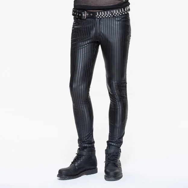Devil Fashion Original Design Demonic Punk Style Striped Casual Pants Youthful Elastic Waist Slim Fit Long Trousers for Men
Devil Fashion Original Design Demonic Punk Style Striped Casual Pants Youthful Elastic Waist Slim Fit Long Trousers for Men