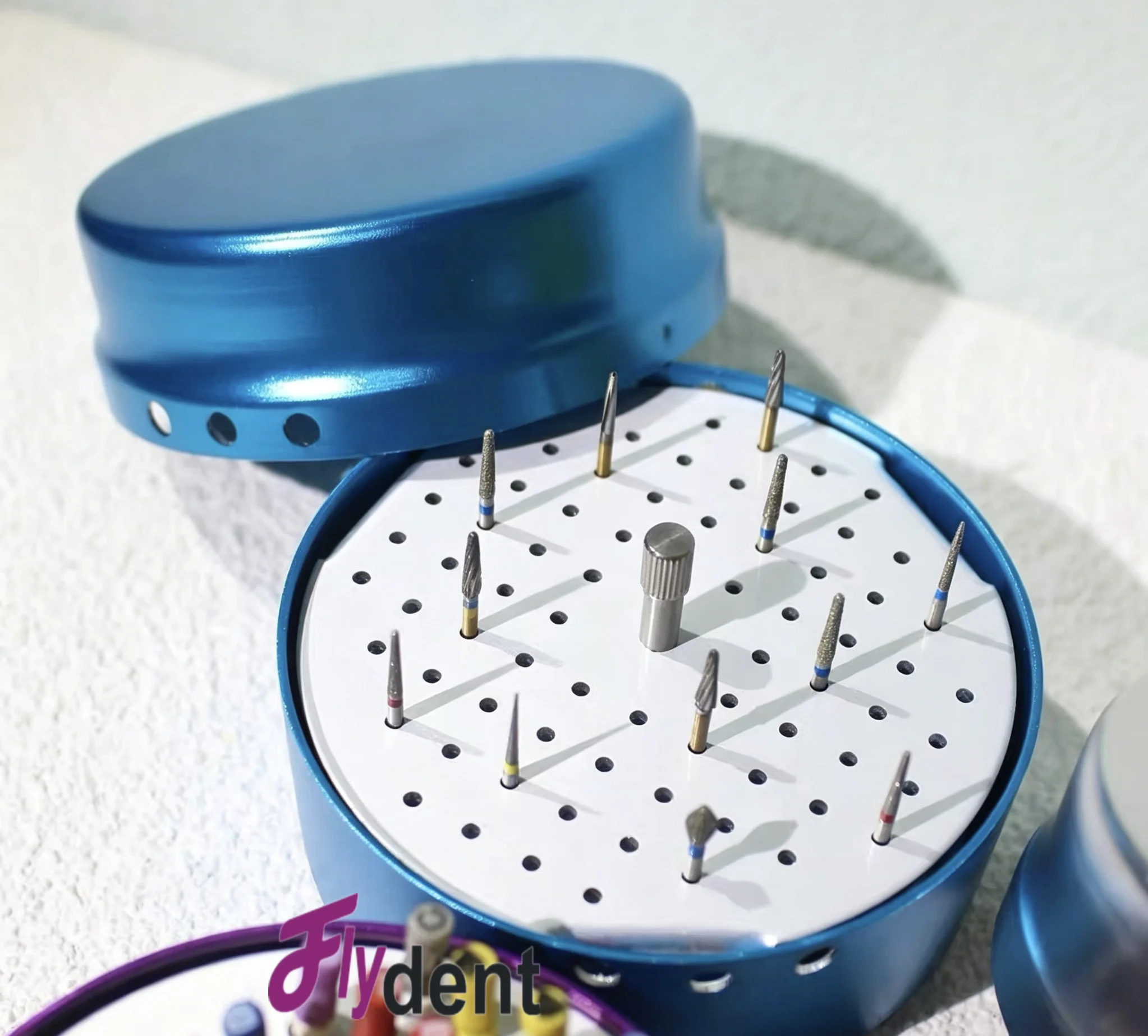 Dental circular 72-hole high-speed drill needle metal disinfection box dental tool box
Dental circular 72-hole high-speed drill needle metal disinfection box dental tool box