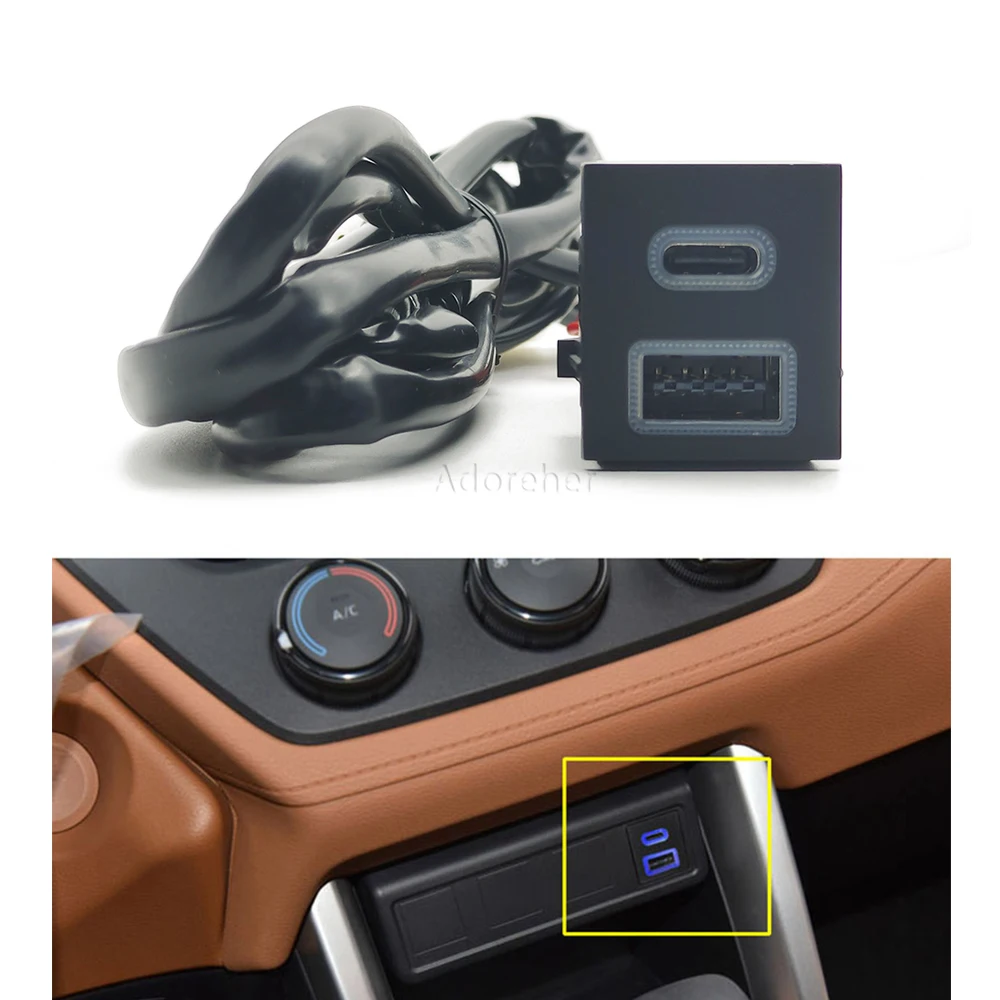 1 шт. автомобильный двойной USB C QC3.0 гнездо прикуривателя быстрое зарядное устройство адаптер для TOYOTA RAV4 Wildlander
1 шт. автомобильный двойной USB C QC3.0 гнездо прикуривателя быстрое зарядное устройство адаптер для TOYOTA RAV4 Wildlander