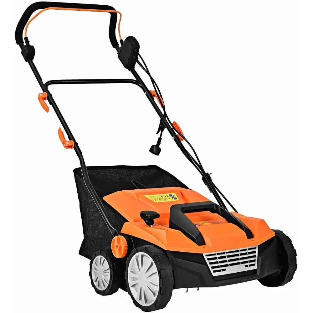 Orange 15" 13Amp 2-in-1 Function Corded Electric Scarifier Lawn Dethatcher Walk-Behind Lawn Mowers Electric Weeder with 50L Coll
Orange 15" 13Amp 2-in-1 Function Corded Electric Scarifier Lawn Dethatcher Walk-Behind Lawn Mowers Electric Weeder with 50L Coll