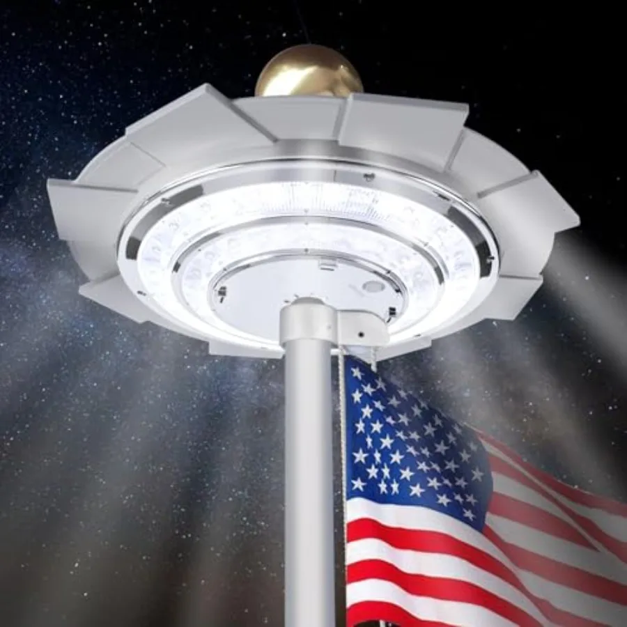 Flag Pole Light Solar Powered, 42 LED Flagpole Lights Auto On/Off Ultra Bright, 2000 Lumen Solar Flag Pole Light Outdoor Weathe
Flag Pole Light Solar Powered, 42 LED Flagpole Lights Auto On/Off Ultra Bright, 2000 Lumen Solar Flag Pole Light Outdoor Weathe