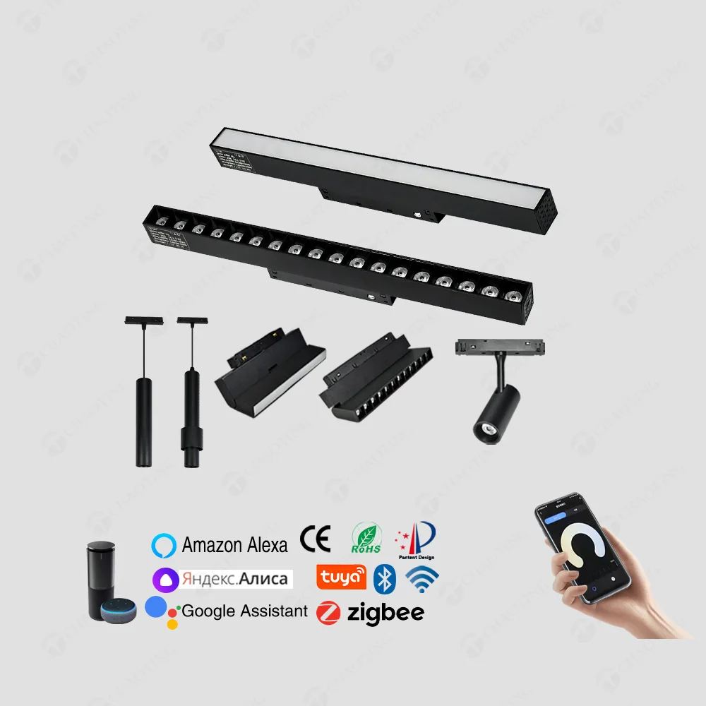 LED Track Lighting System DC48V Magnetic Track Light Surface Tuya Smart Dimmable Indoor Showroom Linear Spot Lights
LED Track Lighting System DC48V Magnetic Track Light Surface Tuya Smart Dimmable Indoor Showroom Linear Spot Lights