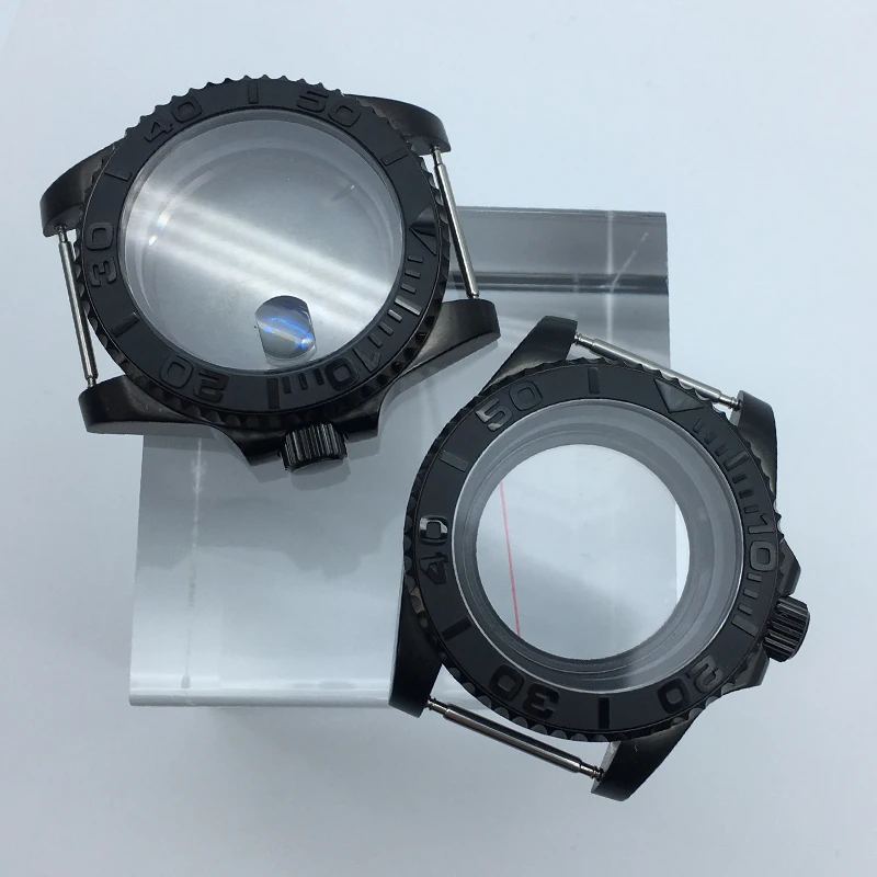 316 steel 40mm black yacht case mod sapphire glass ceramic bezel for Seiko nh34 nh35 nh36 nh38 Miyota 8215 movement 28.5mm Dial
316 steel 40mm black yacht case mod sapphire glass ceramic bezel for Seiko nh34 nh35 nh36 nh38 Miyota 8215 movement 28.5mm Dial