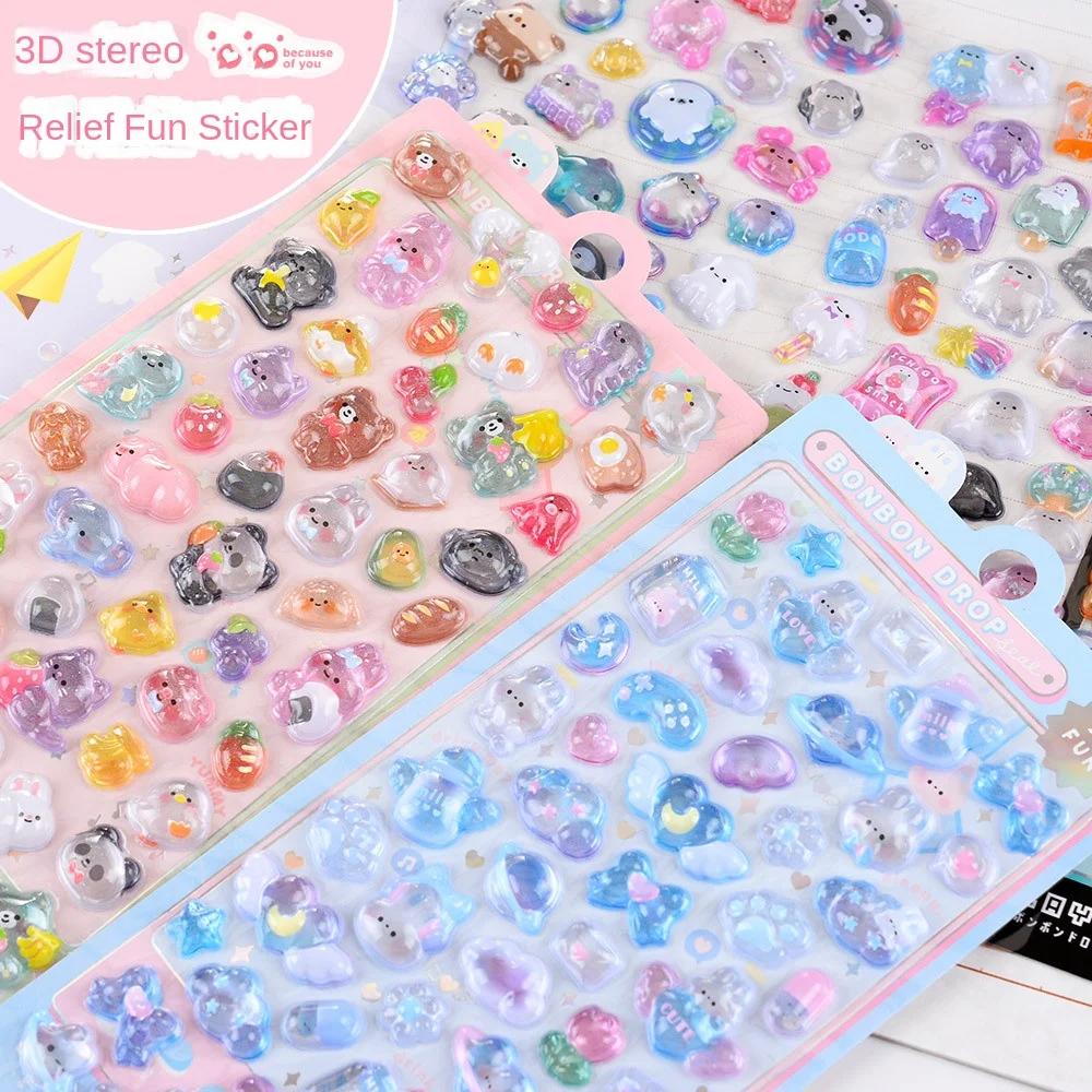 Funny DIY Jelly Sticker Mobile Phone Decoration Plastic 3D Stickers Hand Tent Multi-color 3D Relief Crystal Stickers
Funny DIY Jelly Sticker Mobile Phone Decoration Plastic 3D Stickers Hand Tent Multi-color 3D Relief Crystal Stickers