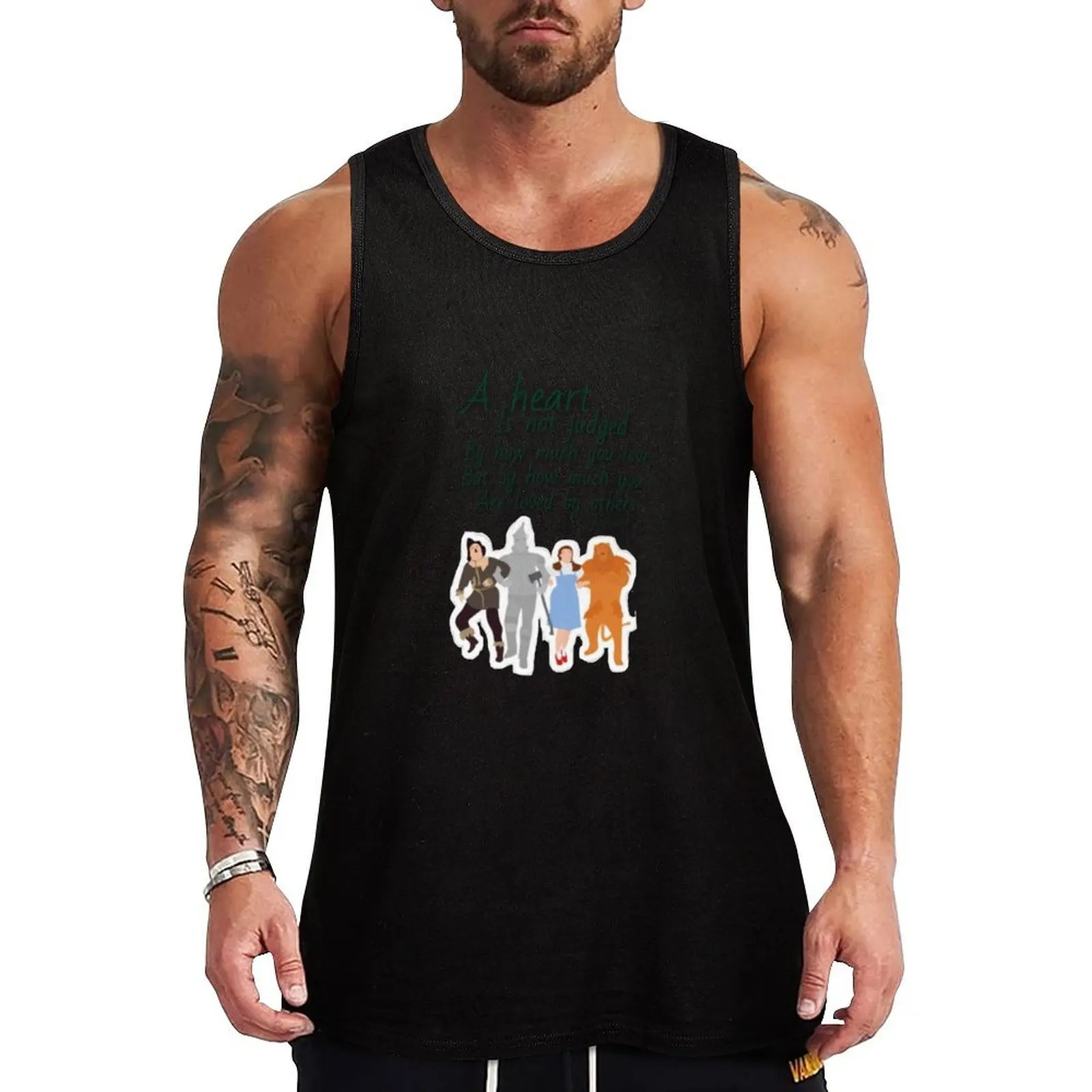 A Heart Wizard and Oz Quote Tank Top Men's summer vest Sports clothing men gym clothing t-shirts for Men's gym
A Heart Wizard and Oz Quote Tank Top Men's summer vest Sports clothing men gym clothing t-shirts for Men's gym