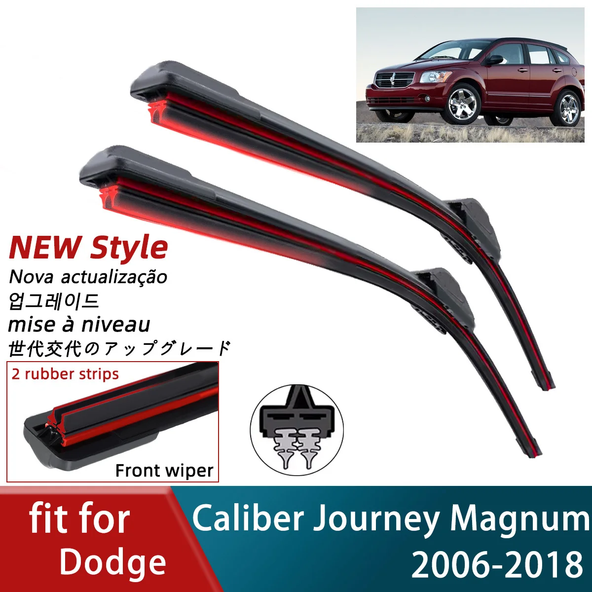 Double Rubber Car Wipers for Dodge Caliber Journey Magnum Front Wipers Blades Brushes Cutter Accessories Windscreen Wipers
Double Rubber Car Wipers for Dodge Caliber Journey Magnum Front Wipers Blades Brushes Cutter Accessories Windscreen Wipers