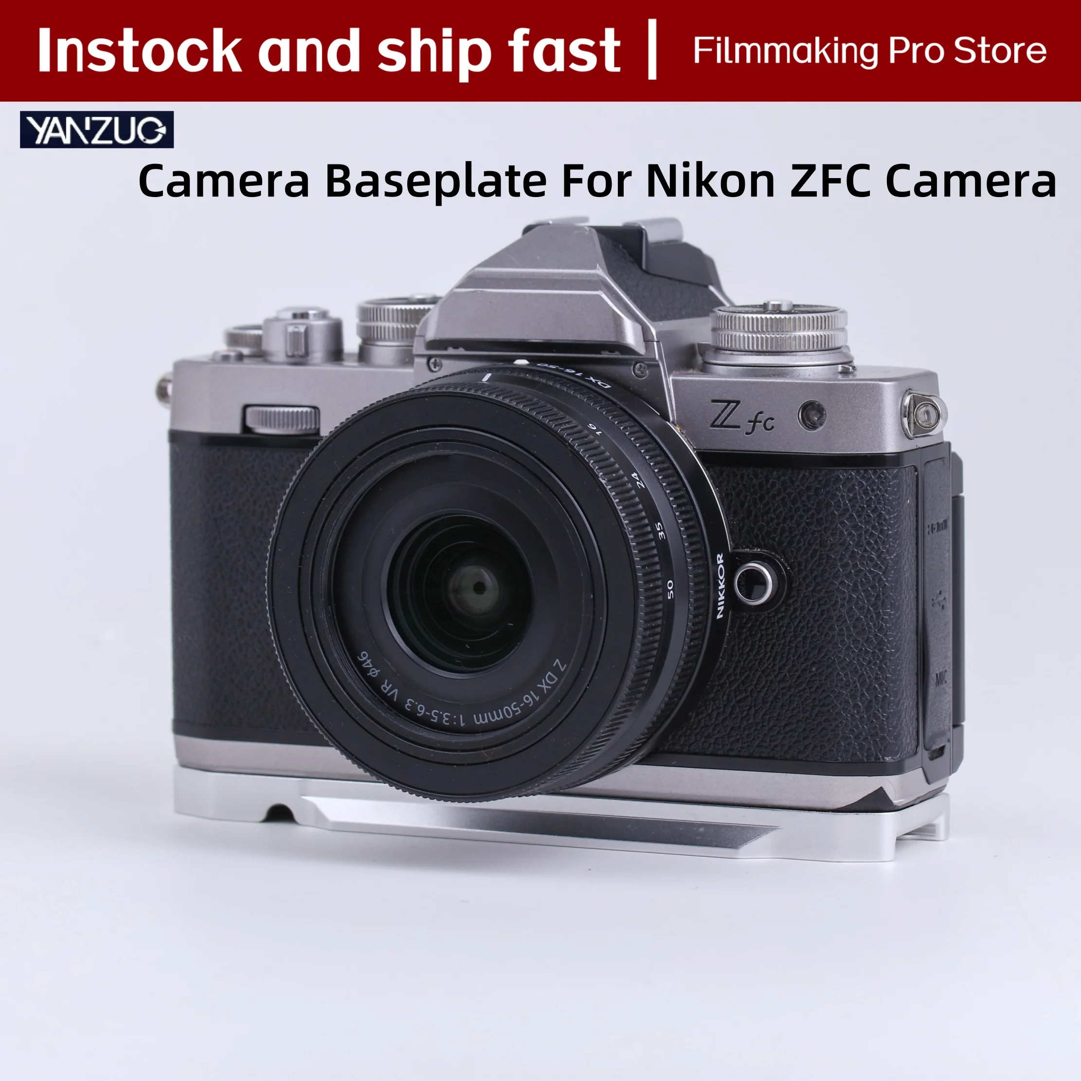 YANZUO Metal Quick Release Plate Base Camera Baseplate For Nikon ZFC Camera
YANZUO Metal Quick Release Plate Base Camera Baseplate For Nikon ZFC Camera