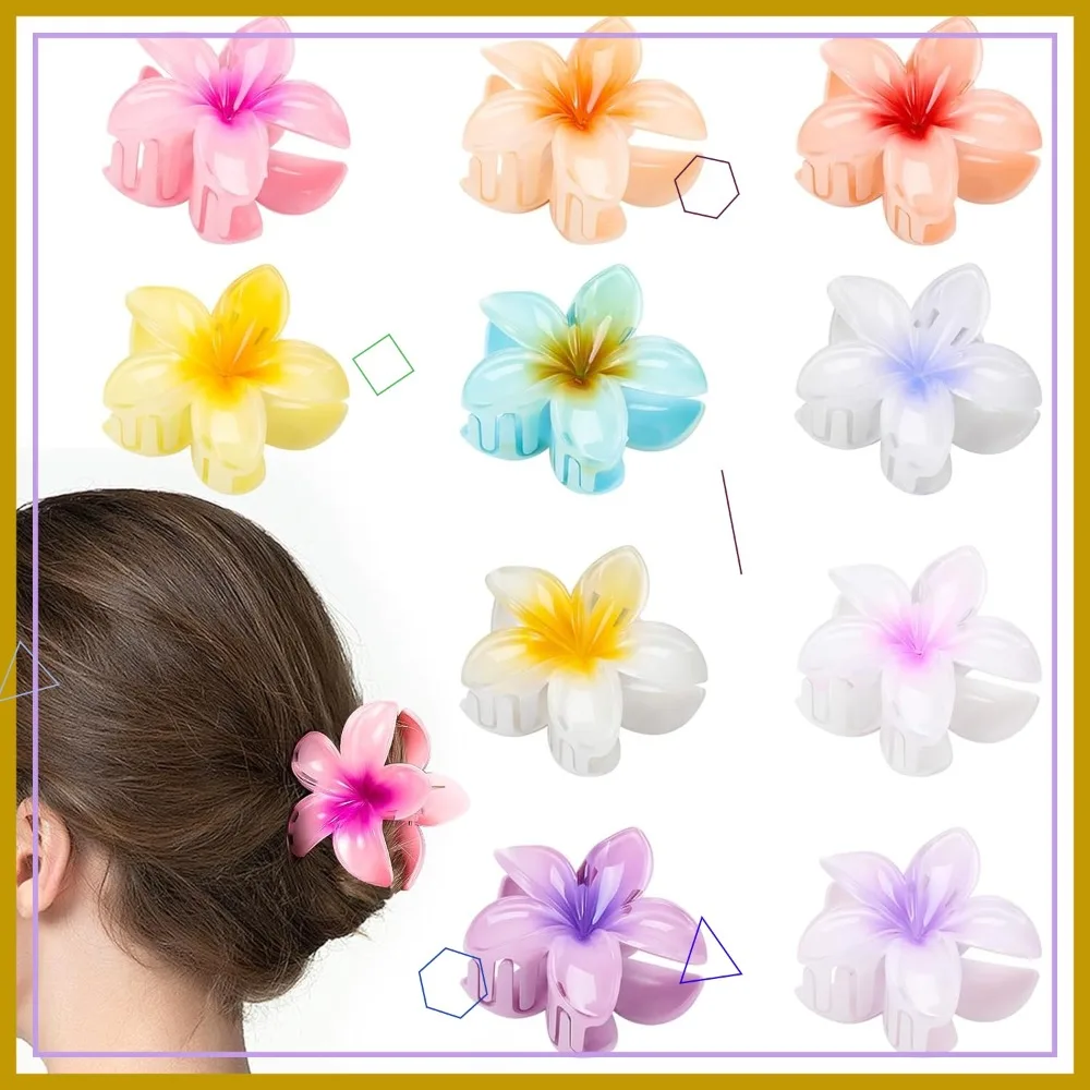 10 Pack Flower Claw Clips for Women, Preppy Hair Clips, Plumeria Hawaiian Hair Clips, Gifts for Teens
10 Pack Flower Claw Clips for Women, Preppy Hair Clips, Plumeria Hawaiian Hair Clips, Gifts for Teens