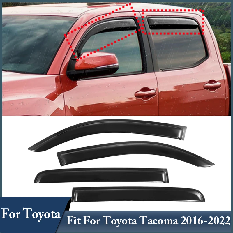 4Pcs Car Window Rain Covers Fit For Toyota Tacoma 2016 2017 2018 2019 2022 Car Accessories Paste-Mounted Black Trim Strip
4Pcs Car Window Rain Covers Fit For Toyota Tacoma 2016 2017 2018 2019 2022 Car Accessories Paste-Mounted Black Trim Strip