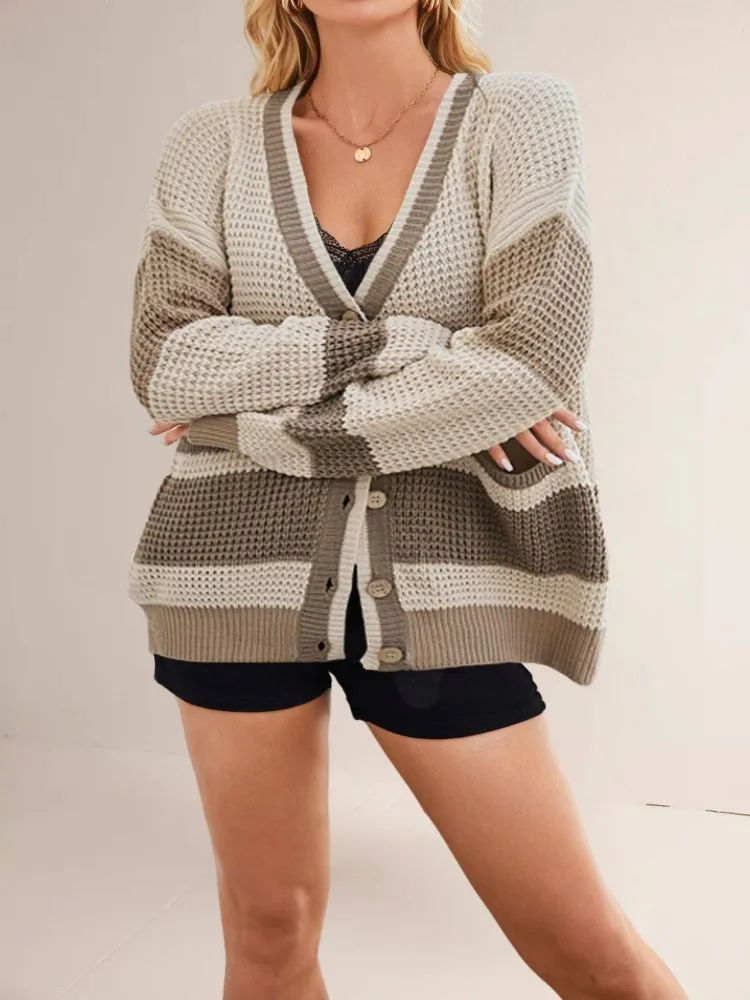 Новый осенне-зимний повседневный вязаный женский свитер, женская одежда, кардиган для женщин, корейская мода, красивые женские свитера 
Новый осенне-зимний повседневный вязаный женский свитер, женская одежда, кардиган для женщин, корейская мода, красивые женские свитера