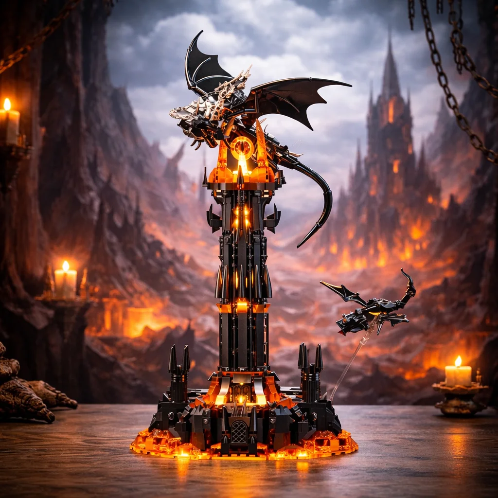 NEW Movie Rings Model The Fell Beast Magic Tower Building Blocks Creative DIY tabletop decorations Assemble Bricks Toys Gift Kid
NEW Movie Rings Model The Fell Beast Magic Tower Building Blocks Creative DIY tabletop decorations Assemble Bricks Toys Gift Kid