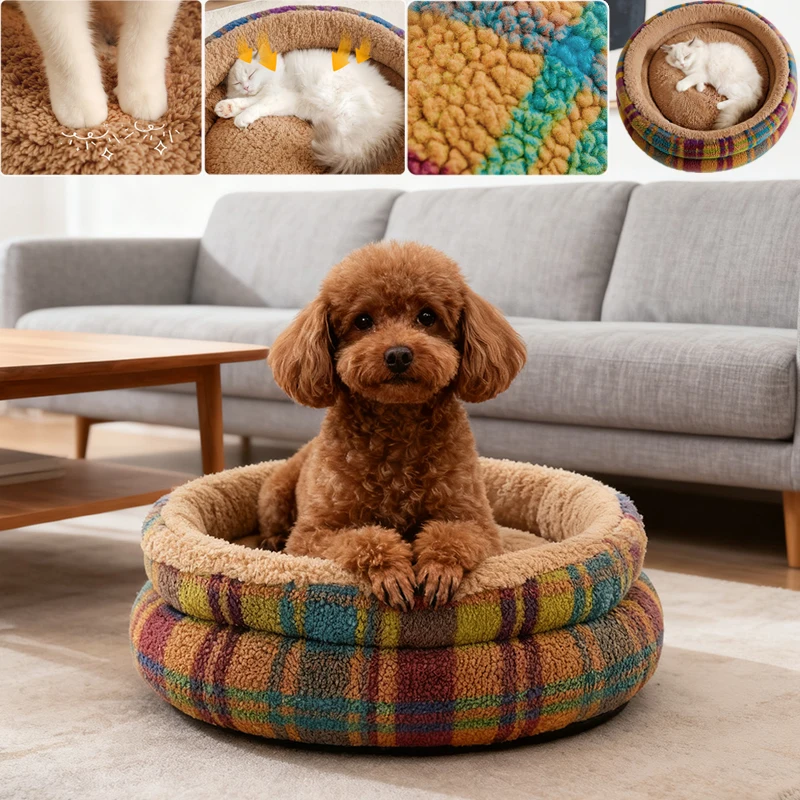 New Portable Pet Nest Winter Warm Thickened Cat Nest Super Soft Anti-Slip Washable Round Pet Kennel Pet Product Домик Для Кошки
New Portable Pet Nest Winter Warm Thickened Cat Nest Super Soft Anti-Slip Washable Round Pet Kennel Pet Product Домик Для Кошки