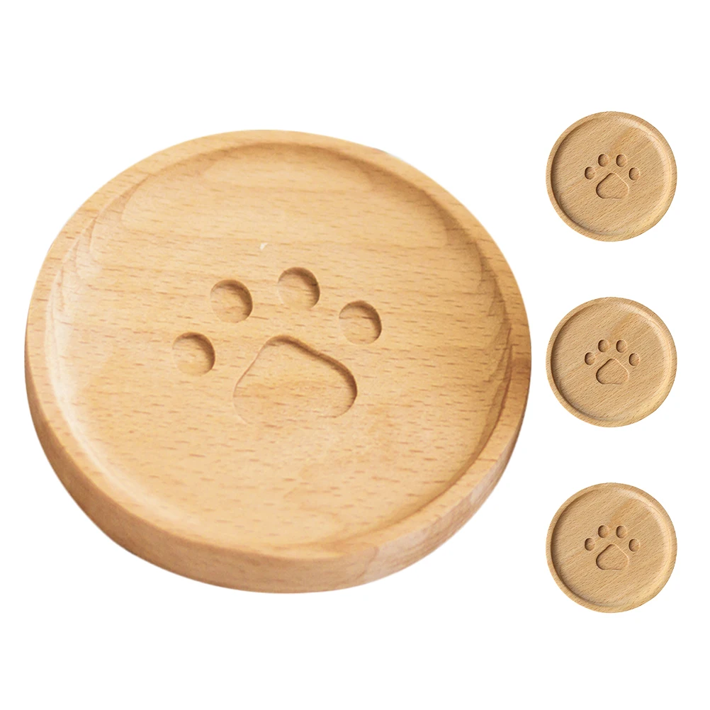 4pcs Wooden Paw Coasters Round Anti-skid Heat-insulation Mug Pads for Coffee Home Cup Pads Tea Cups Home Kitchen Mats
4pcs Wooden Paw Coasters Round Anti-skid Heat-insulation Mug Pads for Coffee Home Cup Pads Tea Cups Home Kitchen Mats