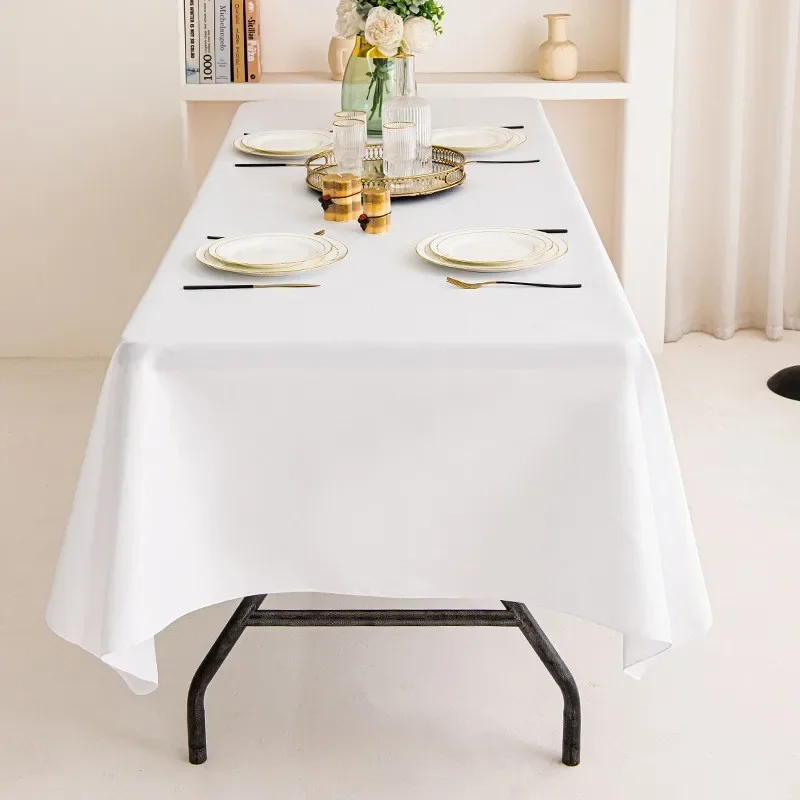 White Table Cloth Waterproof Anti Scratch Polyester Tablecloth Decorative Washable Fabric Table Cover Home Dining Buffet Party
White Table Cloth Waterproof Anti Scratch Polyester Tablecloth Decorative Washable Fabric Table Cover Home Dining Buffet Party