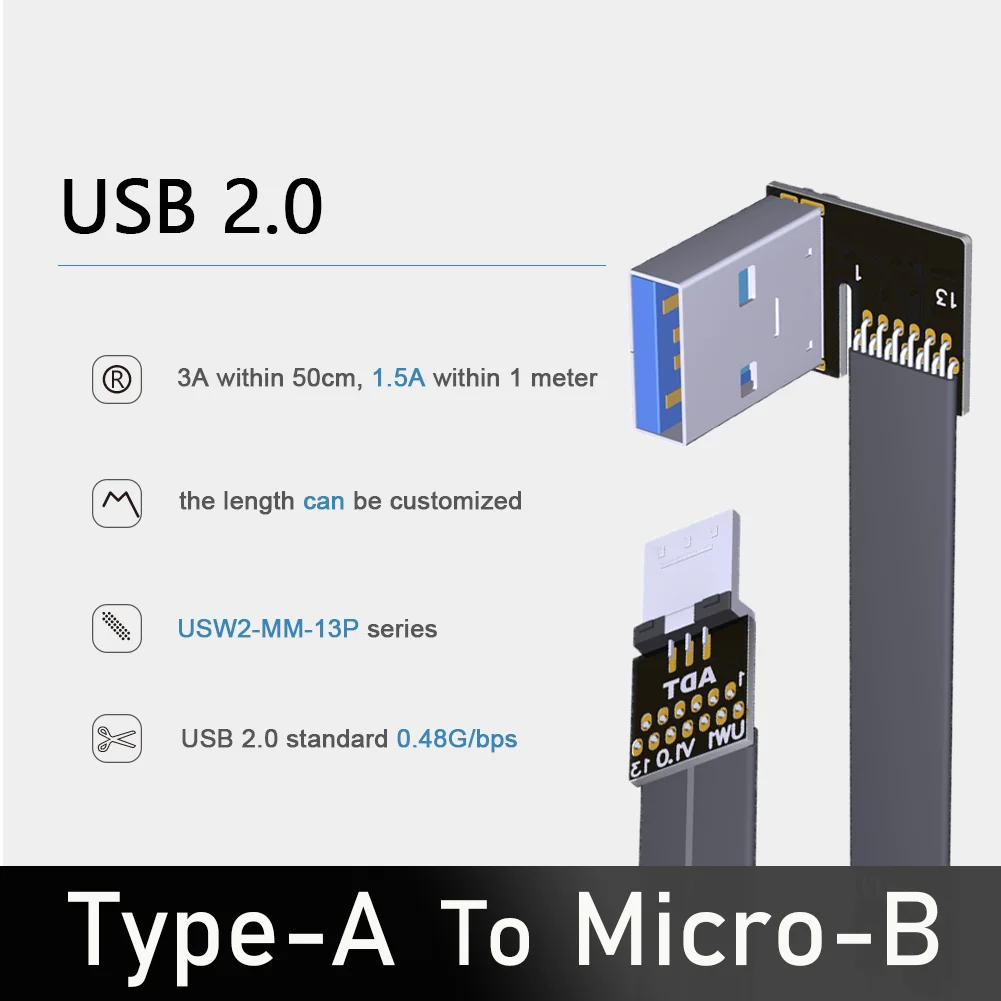 Удлинительный ленточный кабель FFC Type-A Micro USB 2.0 90 FPV Тонкий плоский мягкий гибкий FPC зарядка FPV Бесщеточный портативный карданный монитор
Удлинительный ленточный кабель FFC Type-A Micro USB 2.0 90 FPV Тонкий плоский мягкий гибкий FPC зарядка FPV Бесщеточный портативный карданный монитор