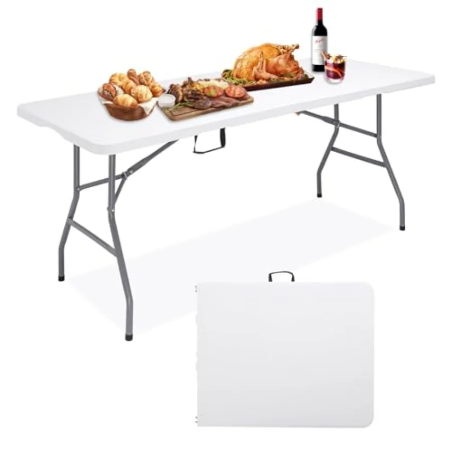 Folding Camping Table Portable 350lbs Folding Picnic Card Table for Outdoor Plastic Rectangular Dining Work Tables for Indoor H
Folding Camping Table Portable 350lbs Folding Picnic Card Table for Outdoor Plastic Rectangular Dining Work Tables for Indoor H