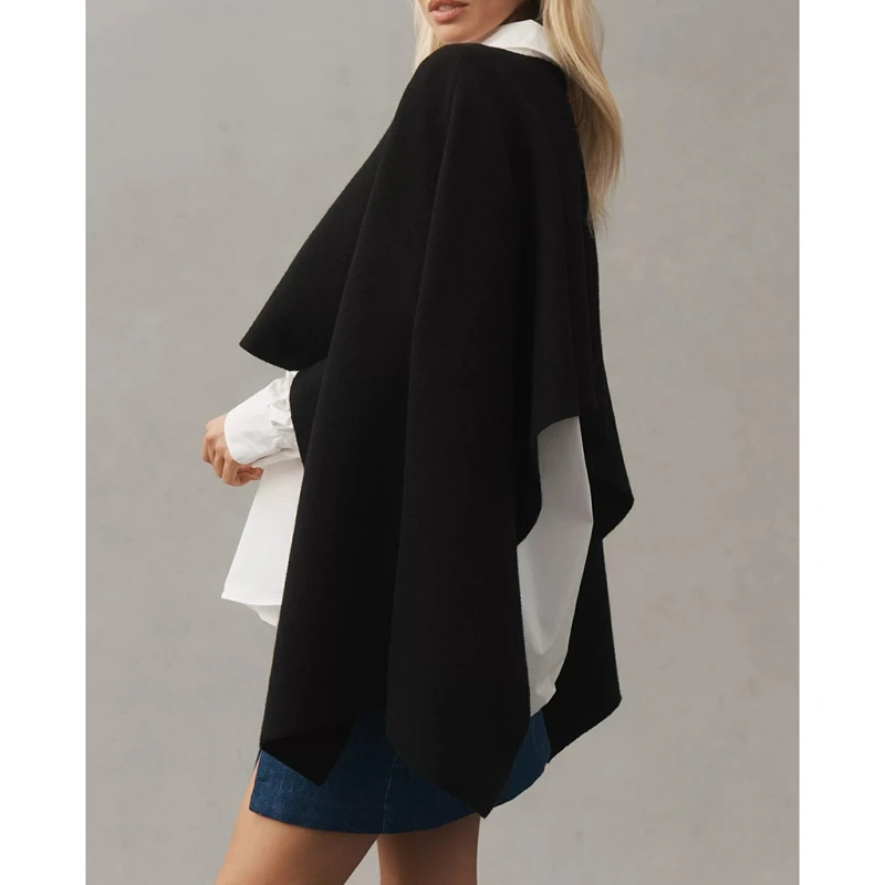 Combhasaki женский пуловер с шалью, свитер, однотонное вязаное пончо, уютный мягкий теплый пуловер большого размера, повседневный осенний трикотаж, топы
Combhasaki женский пуловер с шалью, свитер, однотонное вязаное пончо, уютный мягкий теплый пуловер большого размера, повседневный осенний трикотаж, топы