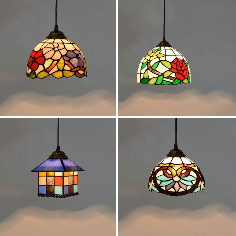 D20cm Stained Glass Pendant Lights Tiffany Mediterranean Vintage Hanging Lamp Living Room Home Decor Kitchen Lighting Fixtures
D20cm Stained Glass Pendant Lights Tiffany Mediterranean Vintage Hanging Lamp Living Room Home Decor Kitchen Lighting Fixtures