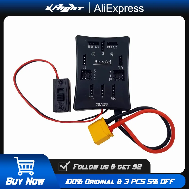 SBUS Channel Expander for RC Jets/3D Aircraft with Signal Distribution & Voltage Regulator 5-8S LiPo
SBUS Channel Expander for RC Jets/3D Aircraft with Signal Distribution & Voltage Regulator 5-8S LiPo