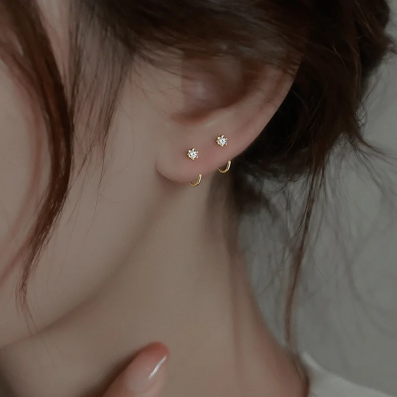 Piercing Earrings Women Men Wedding Party Girl Jewelry Gifts Minimalist Zircon Stud Earrings for Teens Ear
Piercing Earrings Women Men Wedding Party Girl Jewelry Gifts Minimalist Zircon Stud Earrings for Teens Ear