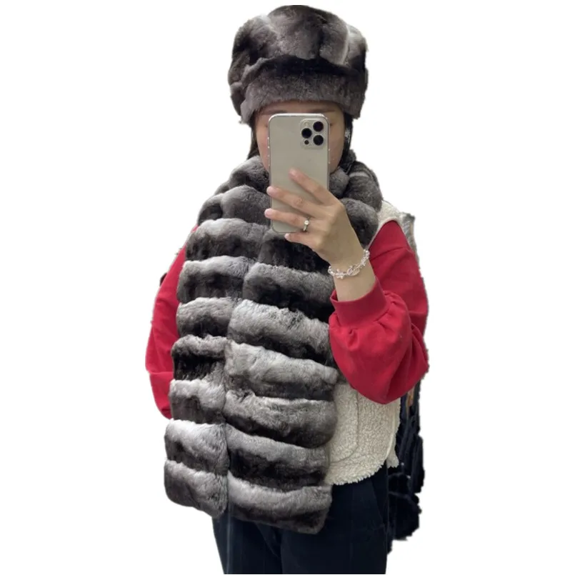 New Real Chinchilla Fur Collar Elastic Women's Warm Fashion Autumn Lady Muffler Elastic Fluffy Scarf
New Real Chinchilla Fur Collar Elastic Women's Warm Fashion Autumn Lady Muffler Elastic Fluffy Scarf