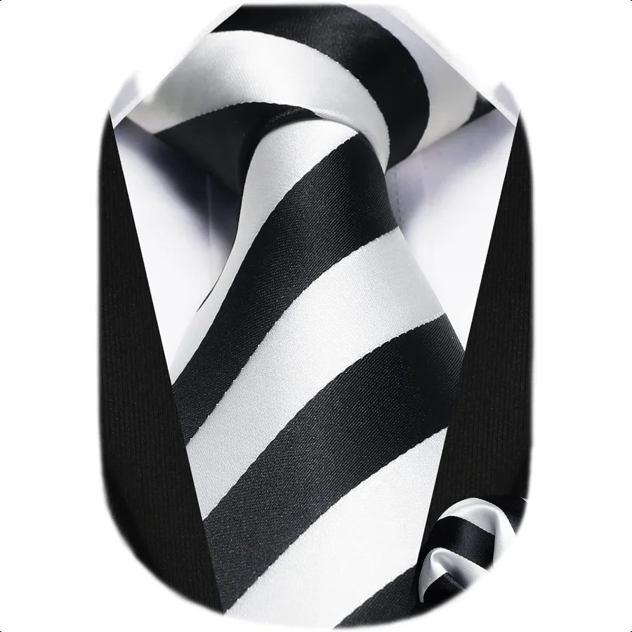 HISDERN Mens Tie Striped Ties and Handkerchief Set Business Formal Woven Pocket Square Wedding College Stripe Necktie
HISDERN Mens Tie Striped Ties and Handkerchief Set Business Formal Woven Pocket Square Wedding College Stripe Necktie