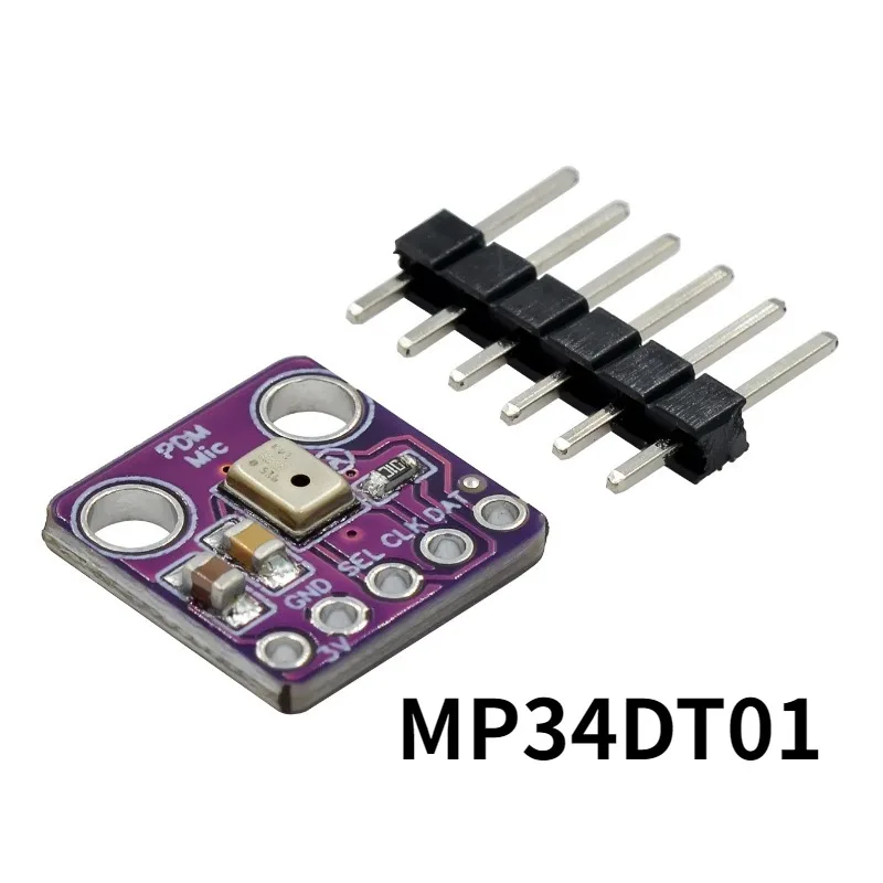 MP34DT01 PDM Digital MEMS Microphone Module Simple Pulse Density Modulation Output Small Omnidirectional Microphone
MP34DT01 PDM Digital MEMS Microphone Module Simple Pulse Density Modulation Output Small Omnidirectional Microphone