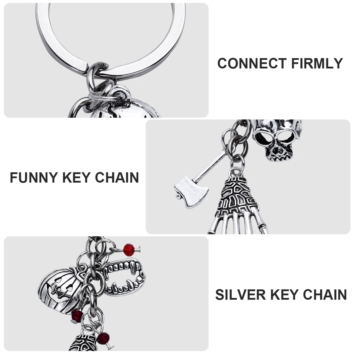 Skull Ghost Claw Keychain Bag Pendant Halloween Decor Creative Holder Keychains Ring Durable Long Stylish Unique Design
Skull Ghost Claw Keychain Bag Pendant Halloween Decor Creative Holder Keychains Ring Durable Long Stylish Unique Design