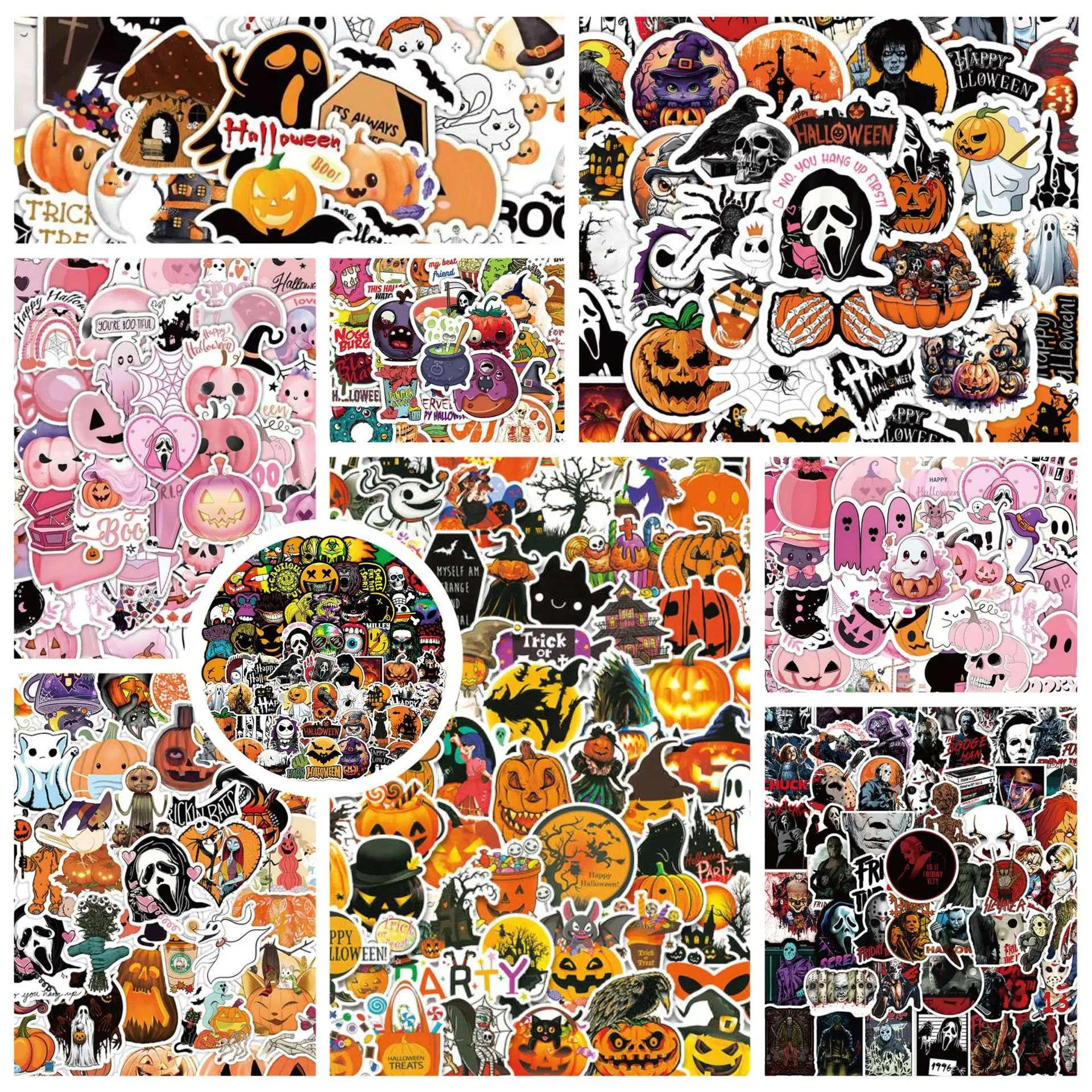 50/60PCS Halloween Stickers Waterproof Skateboard Car Guitar Motorcycle Luggage Suitcase Graffiti DIY Sticker Kid Toy
50/60PCS Halloween Stickers Waterproof Skateboard Car Guitar Motorcycle Luggage Suitcase Graffiti DIY Sticker Kid Toy