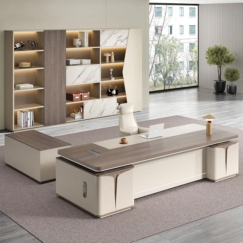 High Quality Boss Desk New Chinese Minimalist Storage Modern Work Desk Reception Fashion Designer Bureau Meuble Desk Furniture
High Quality Boss Desk New Chinese Minimalist Storage Modern Work Desk Reception Fashion Designer Bureau Meuble Desk Furniture