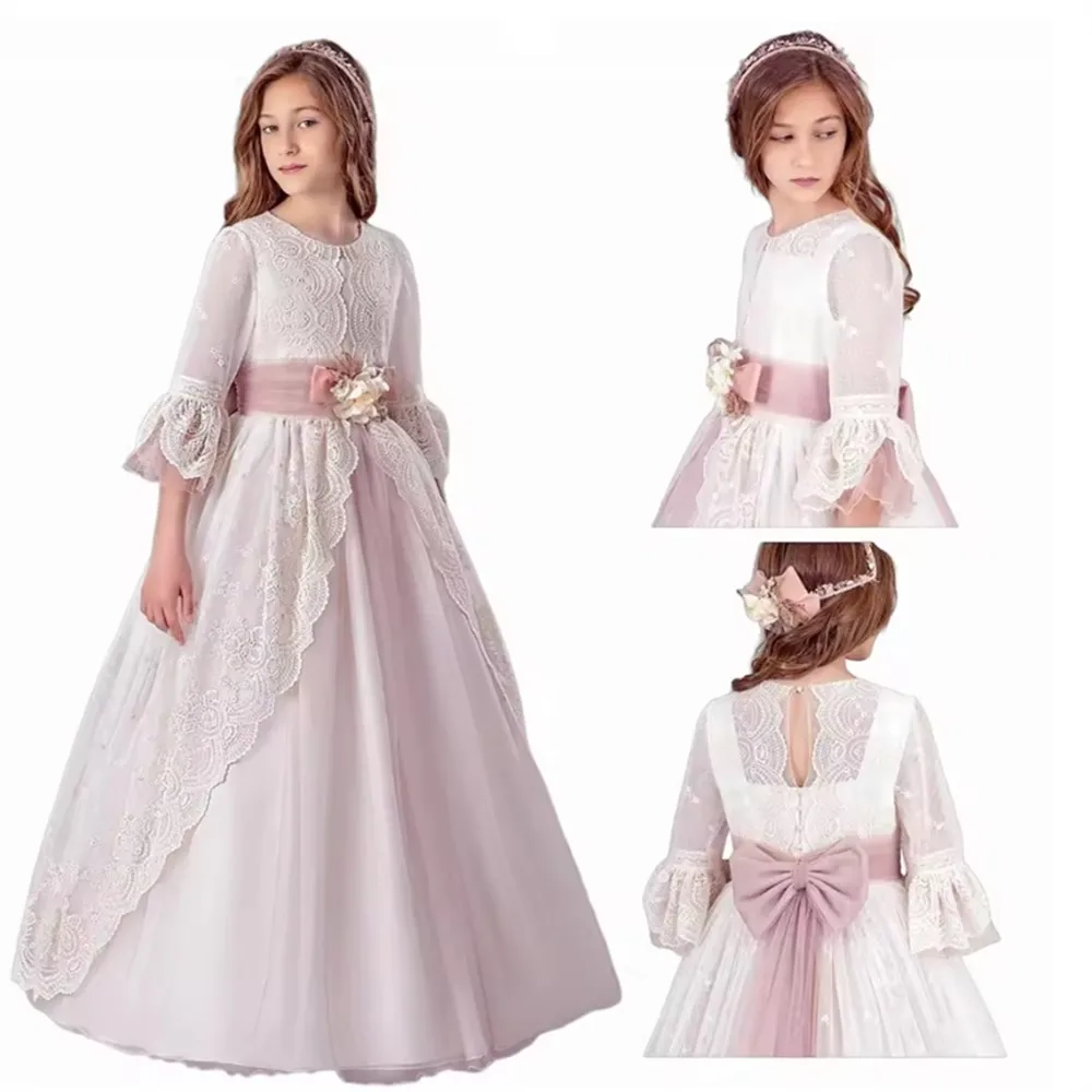 Luxurious Flower Girl Dress Wedding Dresses Lace Appliqued Ruffle Layering Birthday Party Dress Tulle First Communion Gown
Luxurious Flower Girl Dress Wedding Dresses Lace Appliqued Ruffle Layering Birthday Party Dress Tulle First Communion Gown