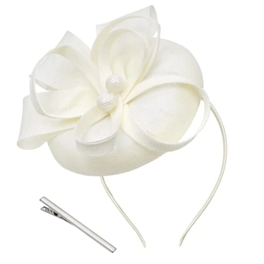 Pistha Fascinator Tea Party Hat for Women, Pillbox Hat with Bow Pearl for Church Wedding Cocktail Dresses Headwear
Pistha Fascinator Tea Party Hat for Women, Pillbox Hat with Bow Pearl for Church Wedding Cocktail Dresses Headwear