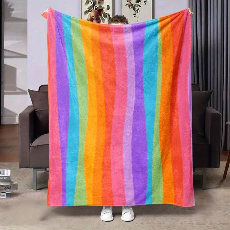 Rainbow Stripes Joy Blanket Reversible Flannel Throw for Colorful Decor AllSeason Comfort Modern Cheer Gift
Rainbow Stripes Joy Blanket Reversible Flannel Throw for Colorful Decor AllSeason Comfort Modern Cheer Gift