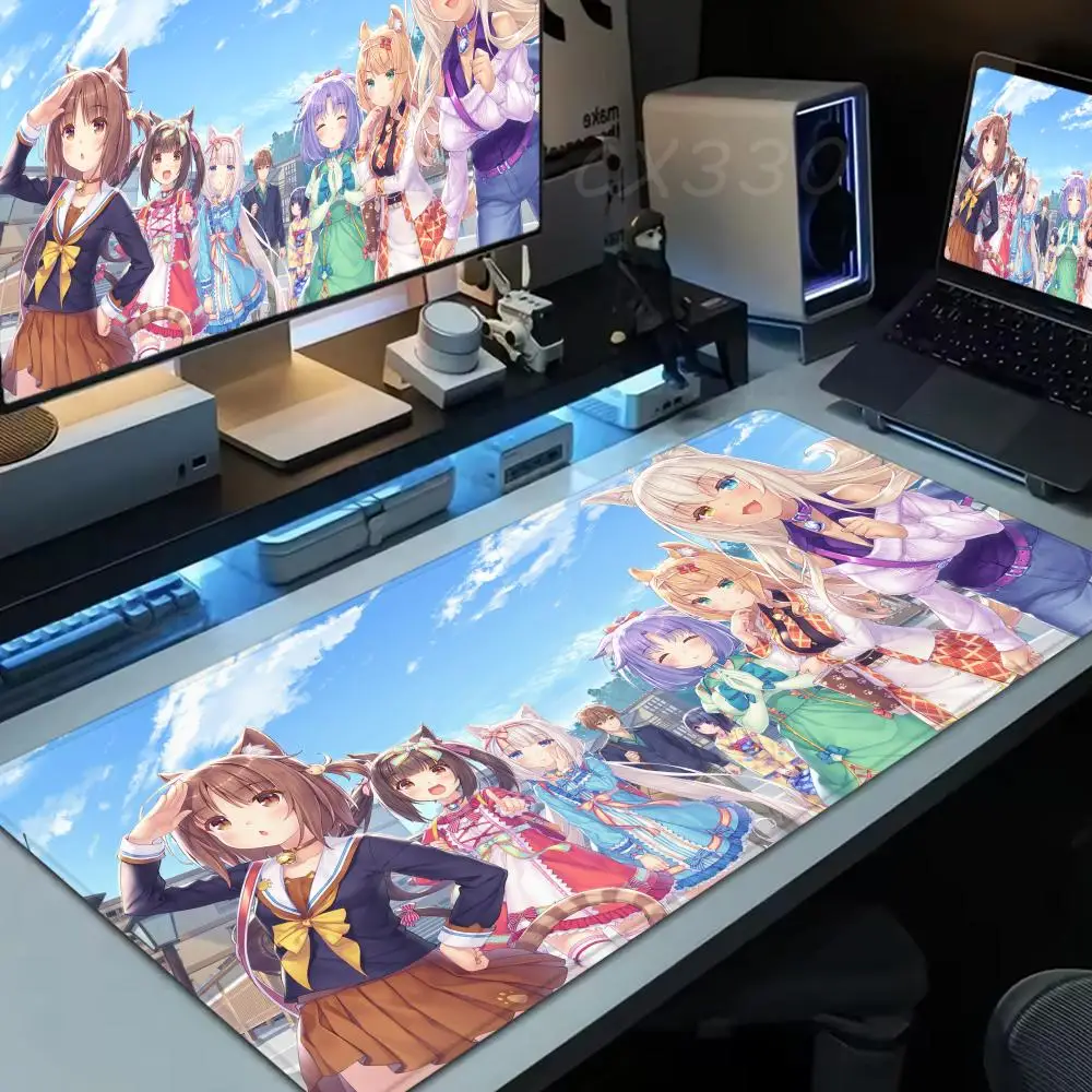 Chocola Nekopara Mouse Pad Large Computer Mousepad Office 1000x500mm XXL Pc Gamer Non-slip Rubber Keyboard Deskmat 
Chocola Nekopara Mouse Pad Large Computer Mousepad Office 1000x500mm XXL Pc Gamer Non-slip Rubber Keyboard Deskmat