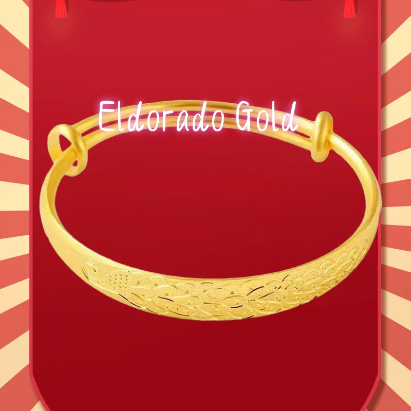 AU999 24K Gold Women's Peacock Bangle | 3D gold peacock with enamel eyes, matte - glossy contrast, trendy & noble Valentine's Da
AU999 24K Gold Women's Peacock Bangle | 3D gold peacock with enamel eyes, matte - glossy contrast, trendy & noble Valentine's Da