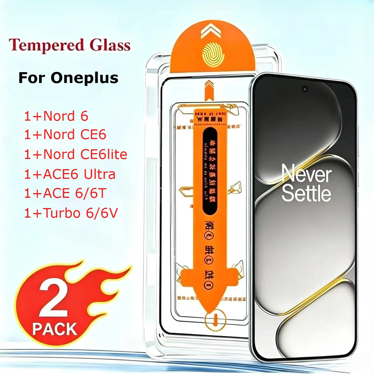 2Pcs For OnePlus Nord 6 CE6 Lite Turbo 6V 6 ACE6 6T Screen Protector Tempered Glass Dust-Free Anti-Scratch Clear Protection
2Pcs For OnePlus Nord 6 CE6 Lite Turbo 6V 6 ACE6 6T Screen Protector Tempered Glass Dust-Free Anti-Scratch Clear Protection