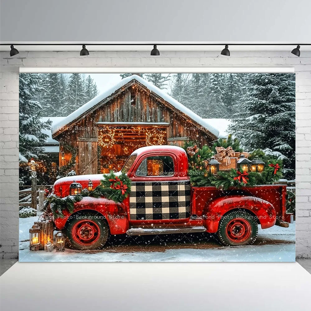 Mehofond Photography Background Winter Christmas Forest Red Car Wooden House Gift Box Light Kids Family Portrait Backdrop Decor
Mehofond Photography Background Winter Christmas Forest Red Car Wooden House Gift Box Light Kids Family Portrait Backdrop Decor