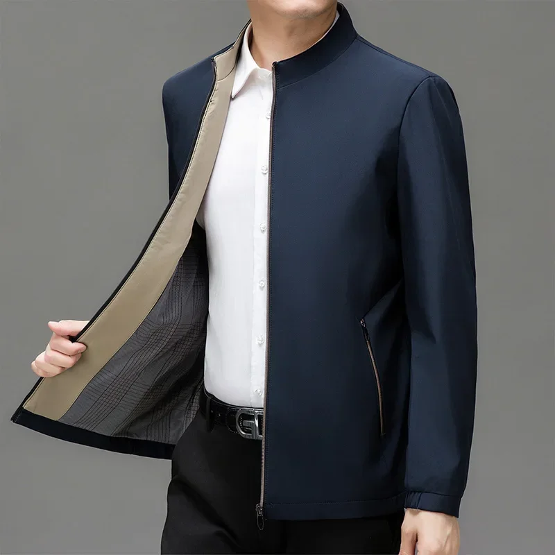 Mens New Business Long Sleeve Baseball Uniform Windproof Slim Jacket Autumn Thin Cycling Jacket Solid Zipper Casual Jacket
Mens New Business Long Sleeve Baseball Uniform Windproof Slim Jacket Autumn Thin Cycling Jacket Solid Zipper Casual Jacket
