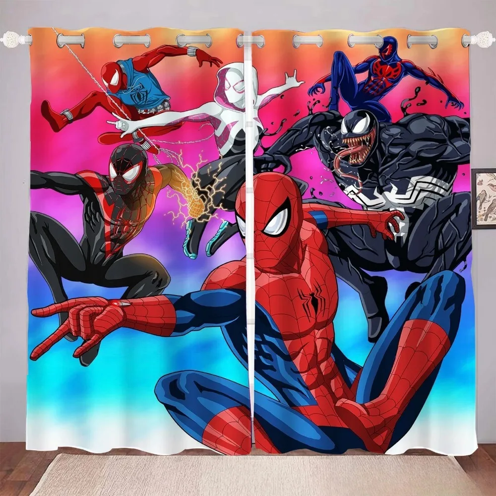 Cartoon Spider-Man Blackout Curtain 2pcs Bedroom Living Room Decoration Venom Print Gift for Boys Girls
Cartoon Spider-Man Blackout Curtain 2pcs Bedroom Living Room Decoration Venom Print Gift for Boys Girls