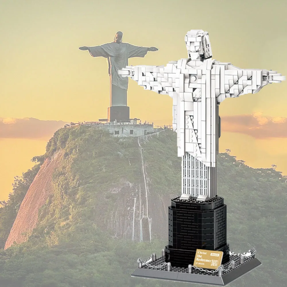 Всемирно известная современная архитектура Cristo Redentor Rio De Janeiro Бразилия Строительный блок Иисус Строительная модель Кирпичные игрушки
Всемирно известная современная архитектура Cristo Redentor Rio De Janeiro Бразилия Строительный блок Иисус Строительная модель Кирпичные игрушки