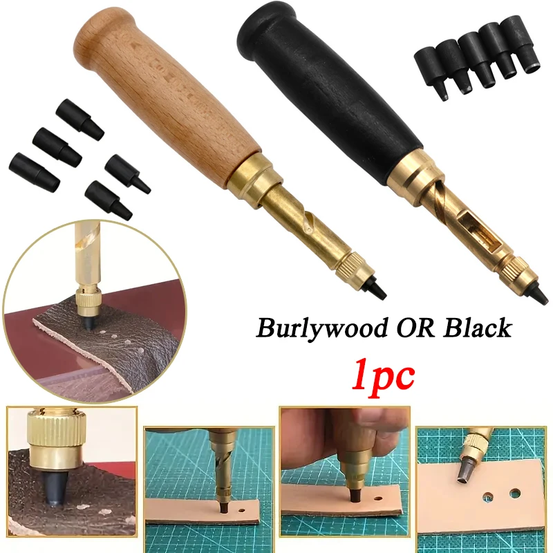 1 Set DIY Leather Hole Punch With 6 Replaceable Tip Sizes 1.5/2/2.5/3/3.5/4mm Holing Tool Kit For DIY Wallet Watch Strap Belts
1 Set DIY Leather Hole Punch With 6 Replaceable Tip Sizes 1.5/2/2.5/3/3.5/4mm Holing Tool Kit For DIY Wallet Watch Strap Belts