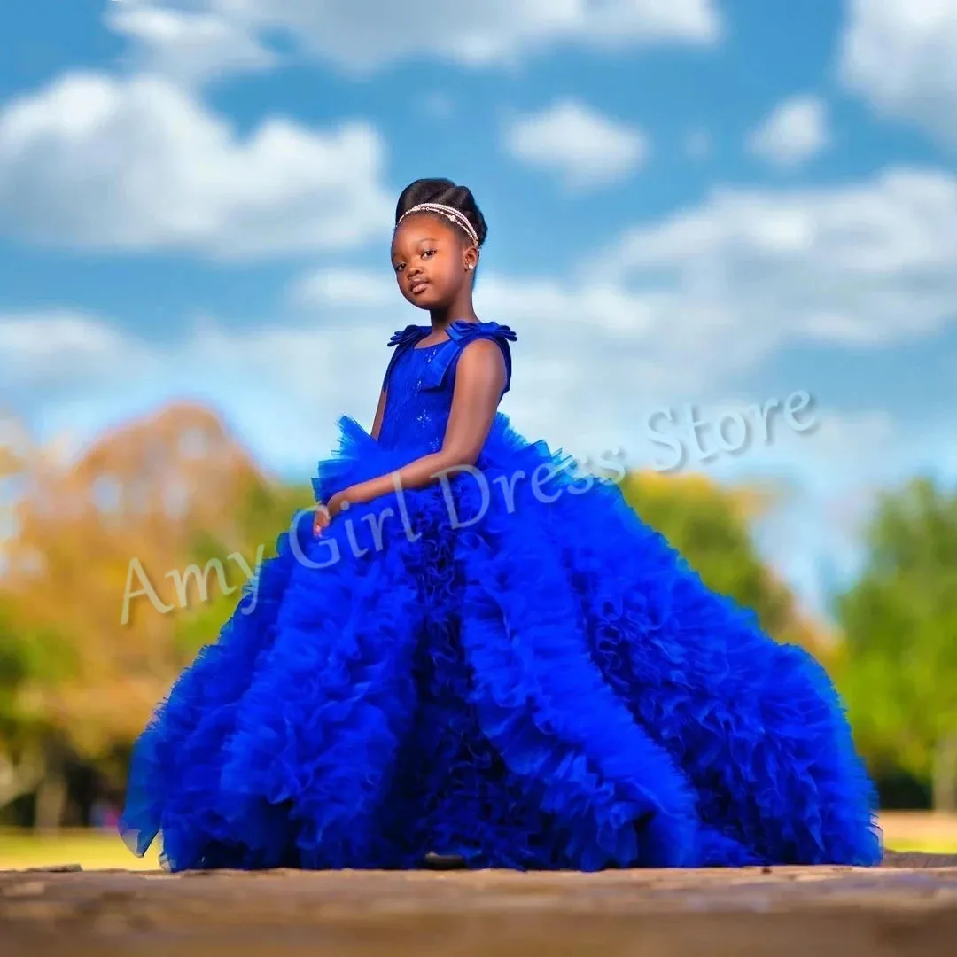 Customized Royal Blue Flower Girl Dress For Wedding Tiered Tulle Floor Length Appliques Gorgeous Princess Birthday Party Gown
Customized Royal Blue Flower Girl Dress For Wedding Tiered Tulle Floor Length Appliques Gorgeous Princess Birthday Party Gown