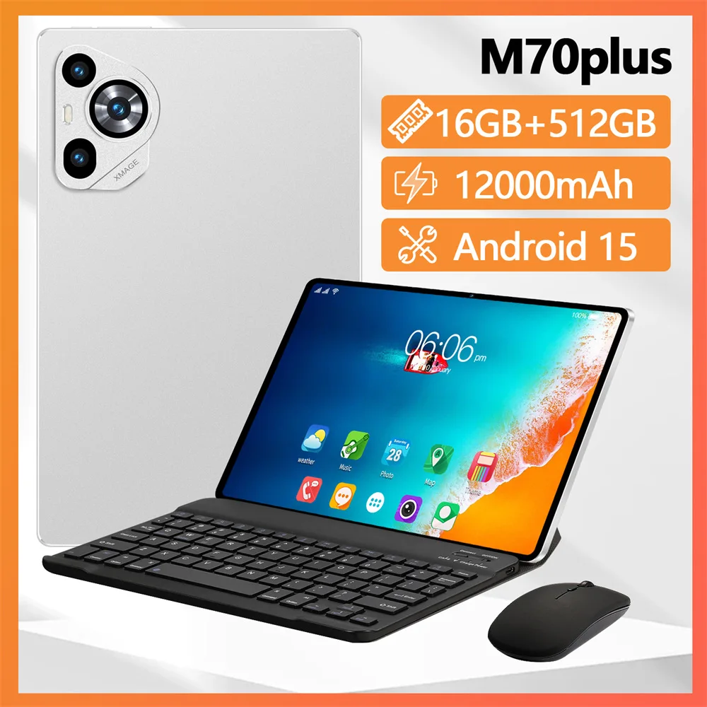 New 2025 M70 Plus Tablets Case For 5G Dual SIM Android 11.6inch Face Recognition Global Version Tablet PC For Children's Kid
New 2025 M70 Plus Tablets Case For 5G Dual SIM Android 11.6inch Face Recognition Global Version Tablet PC For Children's Kid