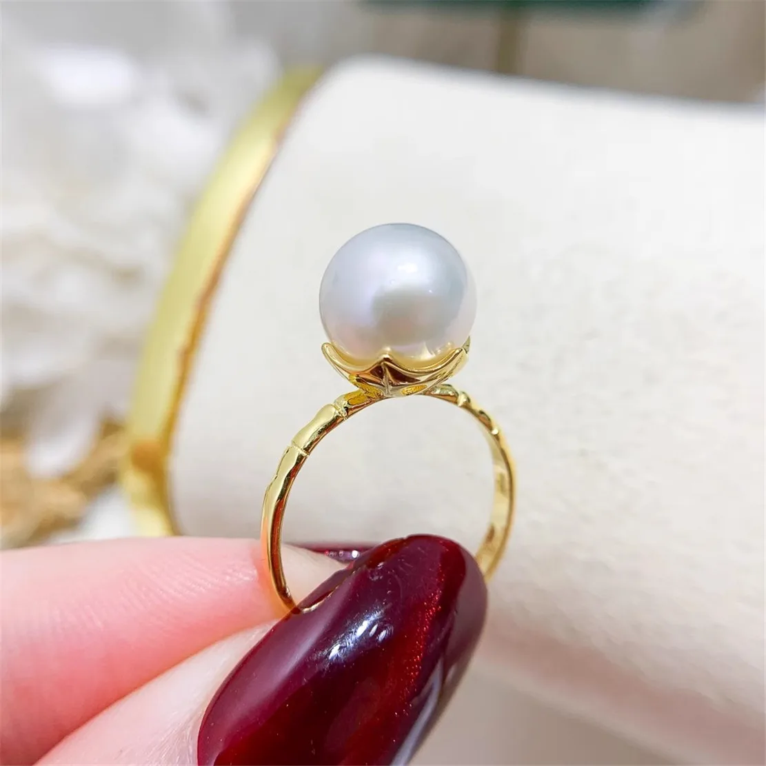 925 Stamped Alloy Gold-Plating Adjustable Pearl Ring Holder DIY Jewelry Findings, Craft Supplies for Handmade Rings No Pearl
925 Stamped Alloy Gold-Plating Adjustable Pearl Ring Holder DIY Jewelry Findings, Craft Supplies for Handmade Rings No Pearl